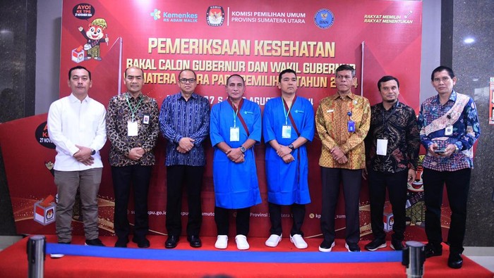 Edy-Hasan menjalani pemeriksaan kesehatan di RSUP Adam Malik (Foto: Dok. Istimewa)