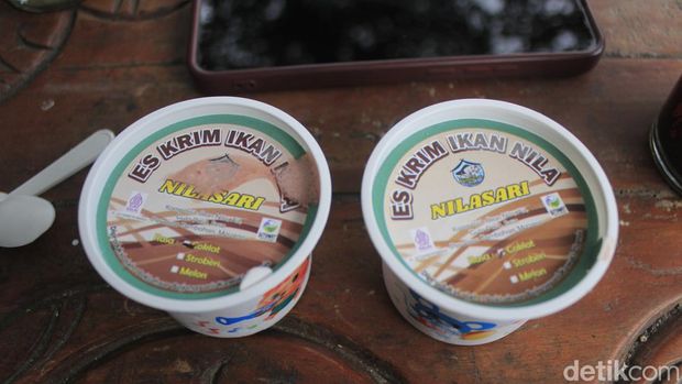Es krim ikan nila dari Kampung Nila Kawali