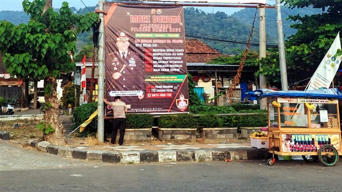 Kampanye Pilkada damai ala Polres Sukabumi.