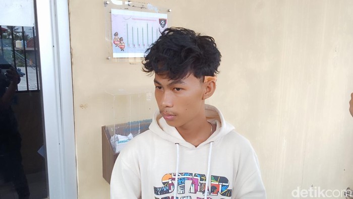 M. Arif Cik Wan (19) lapor polisi usai jadi korban pembacokan OTK di Palembang