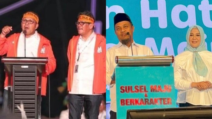 Moh Ramdhan Danny Pomanto-Arzad Arsyad dan Andi Sudirman Sulaiman-Fatmawati Rusdi.