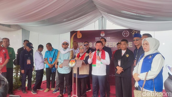 Pasangan calon bupati dan wakil bupati Kabupaten Musi Rawas, Suwarti dan Thamrin Hasan