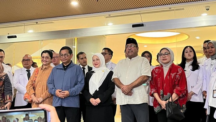 Pramono Anung jaket abu-abu (Anggi/detikcom)