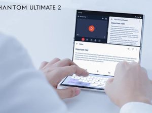 Konsep HP Lipat 3 TECNO Phantom Ultimate 2, Bisa Seperti Laptop
