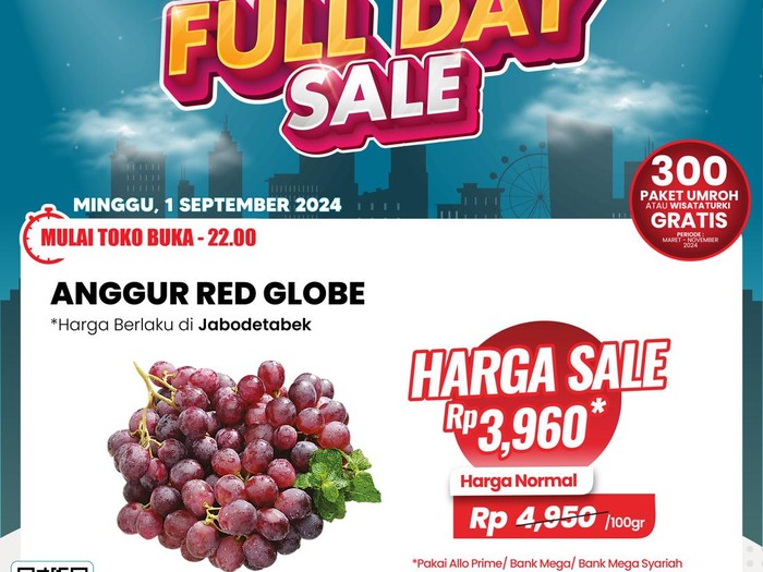 Transmart Full Day Sale-Anggur Red Globe
