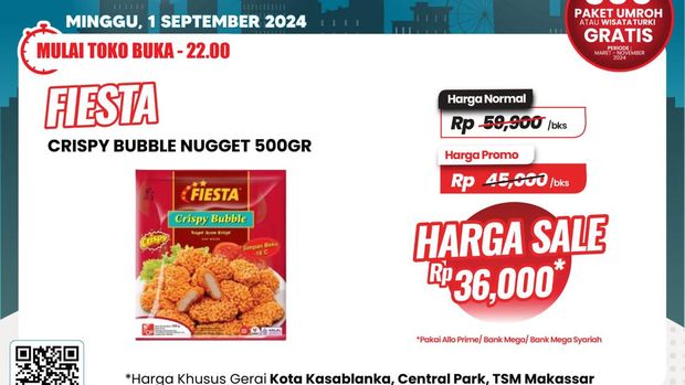 Transmart Full Day Sale Chicken Nugget, Mi Instan, Kopi