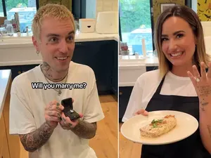 So Sweet! Demi Lovato Dilamar Kekasih Saat Masak Ayam Saus Creamy