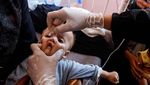 Ekspresi Anak-anak Gaza Saat Divaksin Polio
