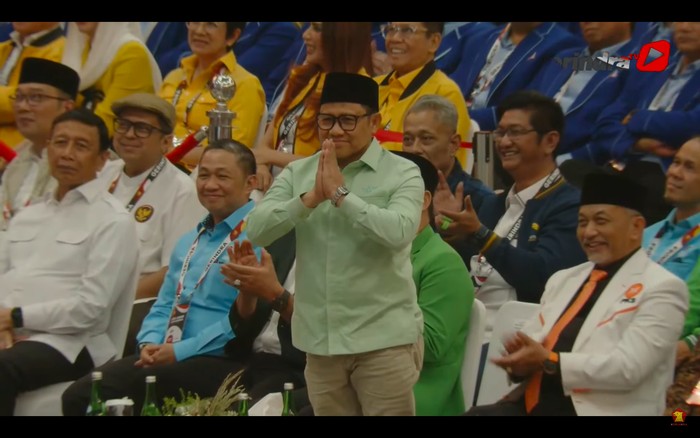 Ketum PKB Cak Imin di acara Partai Gerindra, 31 Agustus 2024. (Tangkapan layar YouTube Gerindra TV)