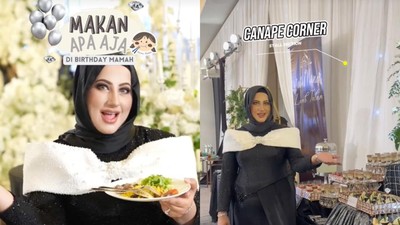 Mewah! Menu Ultah Mama Ala yang Digelar Tasyi Athasyia di Hotel