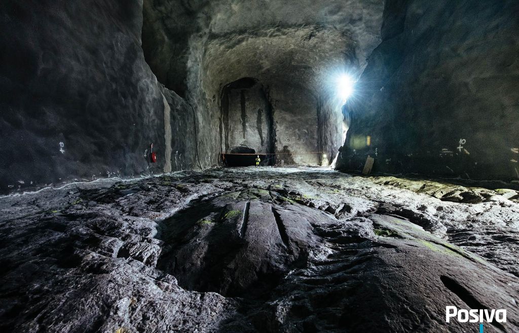 ONKALO, fasilitas pembuangan bawah tanah geologis yang dalam, dirancang untuk menyimpan limbah nuklir dengan aman. (Dok. posiva)