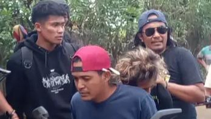 Penangkapan pelaku pembacokan terhadap sepupu, Sabtu (31/8/2024).