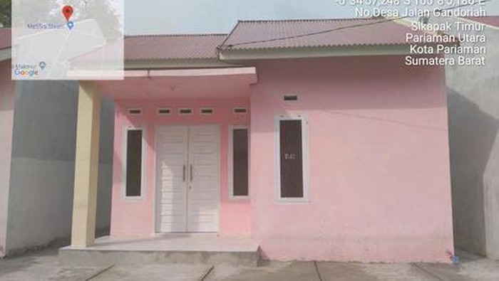 Penampakan rumah di Manggara Permai.