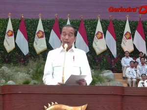 Kader Gerindra Kompak Nyanyi Terima Kasih Jokowi di Rapimnas