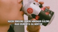 Salah satu yang dialaminya adalah kesulitan ketika minum minuman kaleng. Seringkali kaleng minumannya menabrak hidungnya. Foto: Instagram/riyukabunga