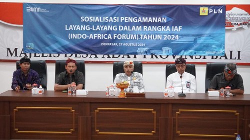 Sosialisasi pengamanan layang-layang dalam rangka HLF-MSP & IAF ke 2 2024 dilaksanakan di kantor MDA Bali.