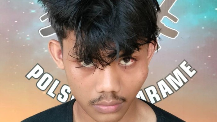 Tampang pelaku penembakan mahasiswa PKL di Bawaslu Lampung.