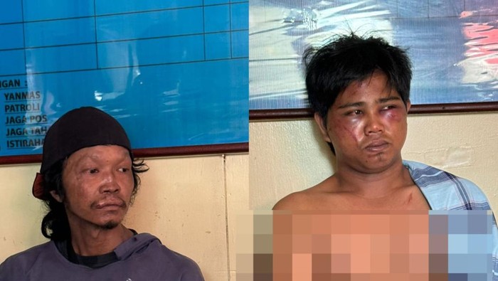 Dua pria berinisial YS (28) dan AS (34) di Tarakan, Kalimantan Utara (Kaltara) babak belur diamuk massa usai kedapatan hendak mencuri solar milik nelayan.