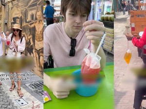 Penasaran Minuman yang Dikemas di Kantong Plastik, Ini Kata Bule Rusia!