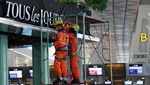 Kondisi Resto di Terminal 3 Soetta Usai Kebakaran