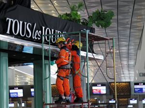 Kondisi Resto di Terminal 3 Soetta Usai Kebakaran