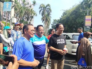 Perjumpaan Pramono-Rano dengan Anies di CFD yang Disebut Tanpa Janjian