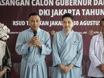 Pakai Piyama, Dharma-Kun Tes Kesehatan Pilgub Jakarta