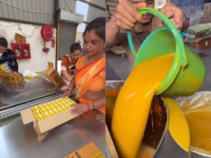 proses pembuatan jus mangga di India