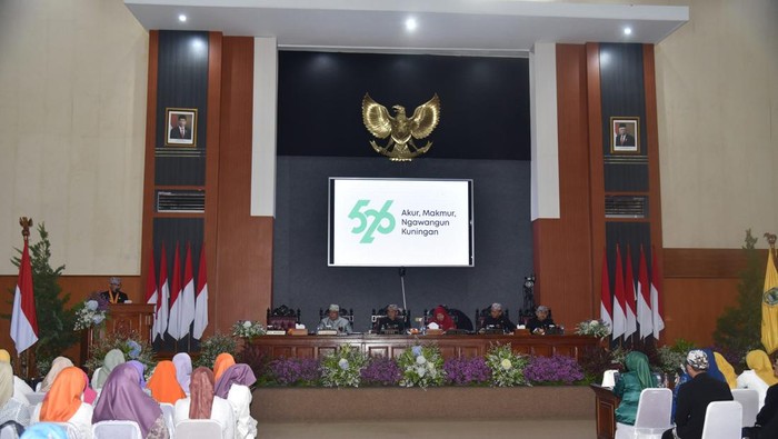 Suasana sidang Paripurna Hari Jadi Kabupaten Kuningan.