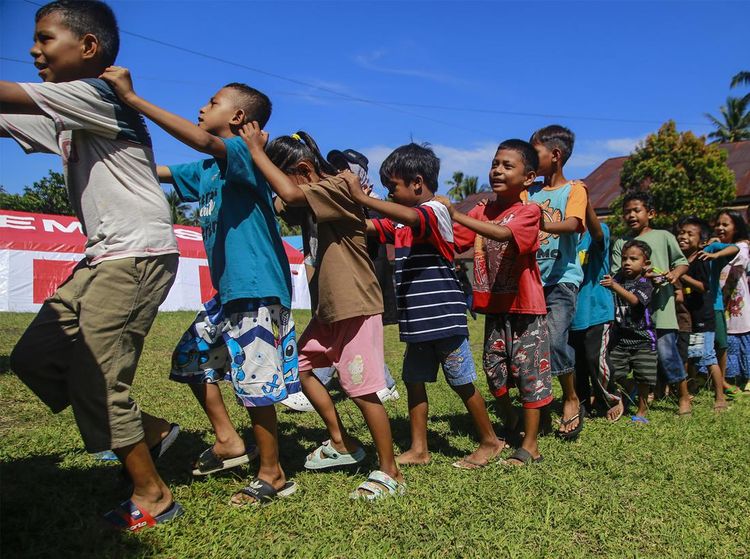 Trauma Healing untuk Kembalikan Keceriaan Anak Korban Banjir di Ternate