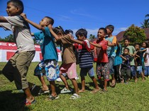 Trauma Healing untuk Kembalikan Keceriaan Anak Korban Banjir di Ternate