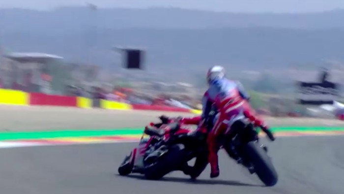 Alex Marquez dan Francesco Bagnaia Tabrakan di MotoGP Aragon 2024