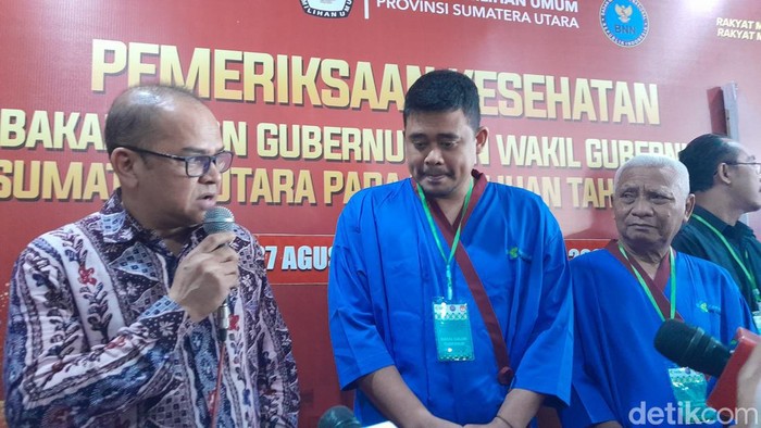 Bobby-Surya menjalani pemeriksaan kesehatan di RSUP Adam Malik, Medan