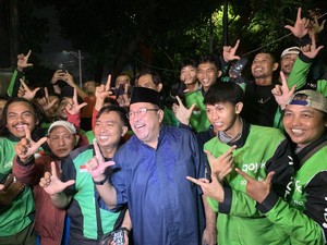 Rano Karno Temui Driver Ojol di Jakbar, Bahas Soal Demo Tarif