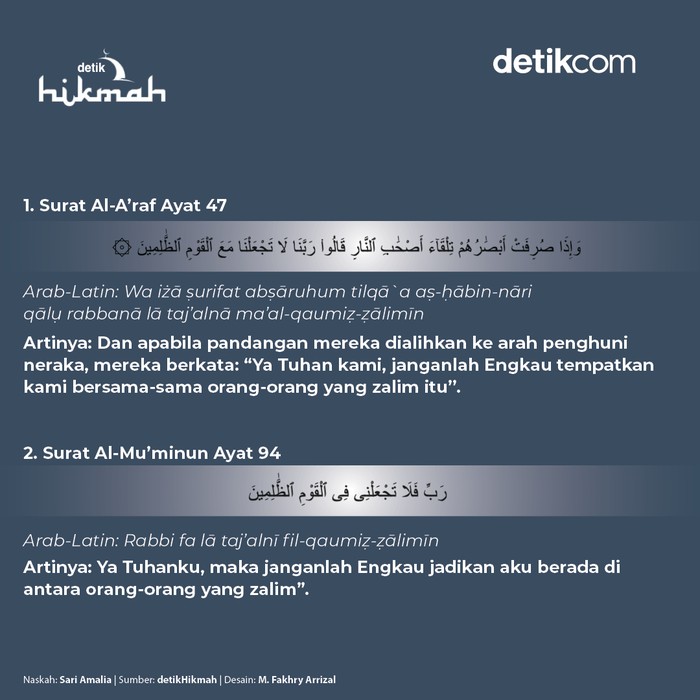 Doa Dijauhkan dari Orang Zalim