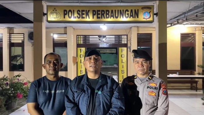 Kapolres Sergai AKBP Jhon Rakutta Sitepu saat memberikan keterangan soal penembakan.