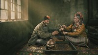 Foto ini memenangkan kategori momen kebahagiaan. Dijepret oleh Debdatta Chakraborty yang memperlihatkan momen sarapan kelompok etnis kecil Brokpa di Ladakh, India. Foto: Pink Lady Food Photographer of the Year/Bored Panda