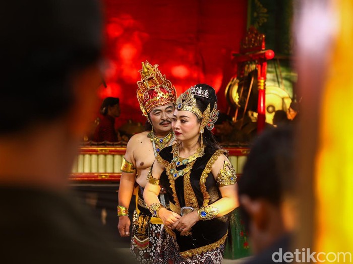 Ketoprak tobong Kelana Bhakti Budaya di Brayut, Wukirsari, Cangkringan, Kabupaten Sleman, DIY, Jumat (30/8/2024).