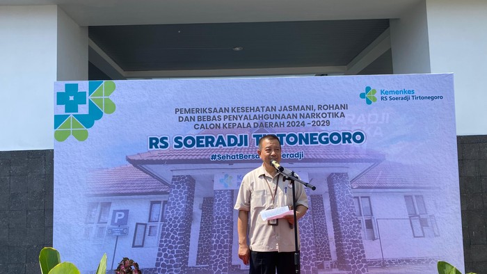 Ketua Tim Kerja Hukum dan Humas RSST, Kemaludin di RSST Klaten, Senin (2/9/2024).