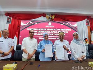 KPU Terima Hasil Tes Kesehatan 2 Paslon Pilgub Sulsel, Diverifikasi 2 Hari