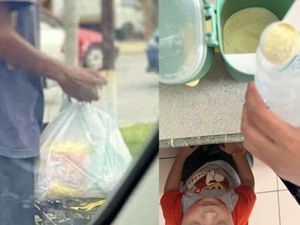Miris! Wanita Ini Minta Barter Tepung Miliknya untuk Susu Anak