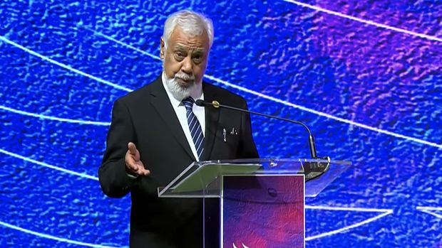 Perdana Menteri Timor Leste Xanana Gusmao dalam acara High-Level Forum on Multi-Stakeholder Partnerships (HLF-MSP) 2024 dan Indonesia-Africa Forum II di Hotel Mulia, Nusa Dua, Bali, Senin (2/9/2024). Perdana Menteri Timor Leste Xanana Gusmao dalam acara High-Level Forum on Multi-Stakeholder Partnerships (HLF-MSP) 2024 dan Indonesia-Africa Forum II di Hotel Mulia, Nusa Dua, Bali, Senin (2/9/2024). (Tangkapan Layar Youtube Bappenas RI)