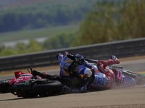 Detik-detik Alex Marquez Lindas Bagnaia di MotoGP Aragon