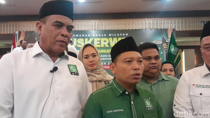 Wasekjen DPP PKB Zainul Munasichin (Nizar Aldi/detikSumut)
