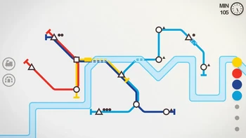 Game offline Android terbaik 2024 yang terakhir adalah Mini Metro. Main game itu tidak selalu soal grafis yang bagus, karena dengan visual seadanya masih dapat memberikan keseruan. Foto: (Google Play Store).