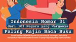 Infografis: Indonesia Nomor 31 dari 102 Negara yang Warganya Rajin Baca Buku