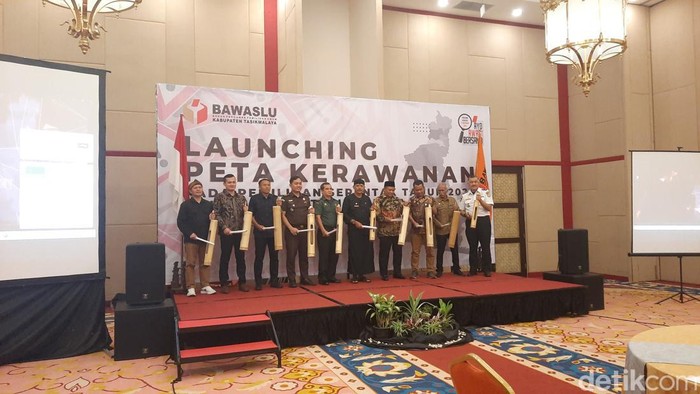 Peluncuran peta kerawanan pemilihan serentak tahun 2024, Selasa (3/9/24).