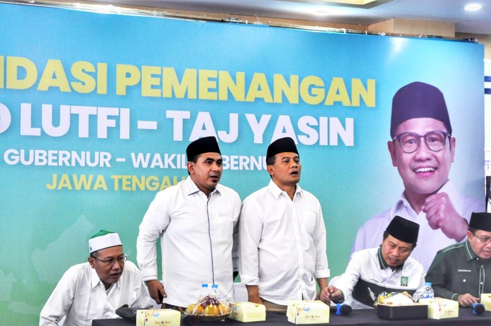 PKB perkenalkan Ahmad Luthfi dan Taj Yasin ke kader se-Jateng di Semarang, Selasa (3/8/2024).