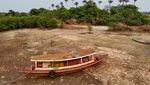 Potret Kekeringan Parah di Sungai Amazon