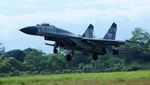 Sukhoi Wara-wiri di Langit Bali untuk Amankan KTT IAF 2024